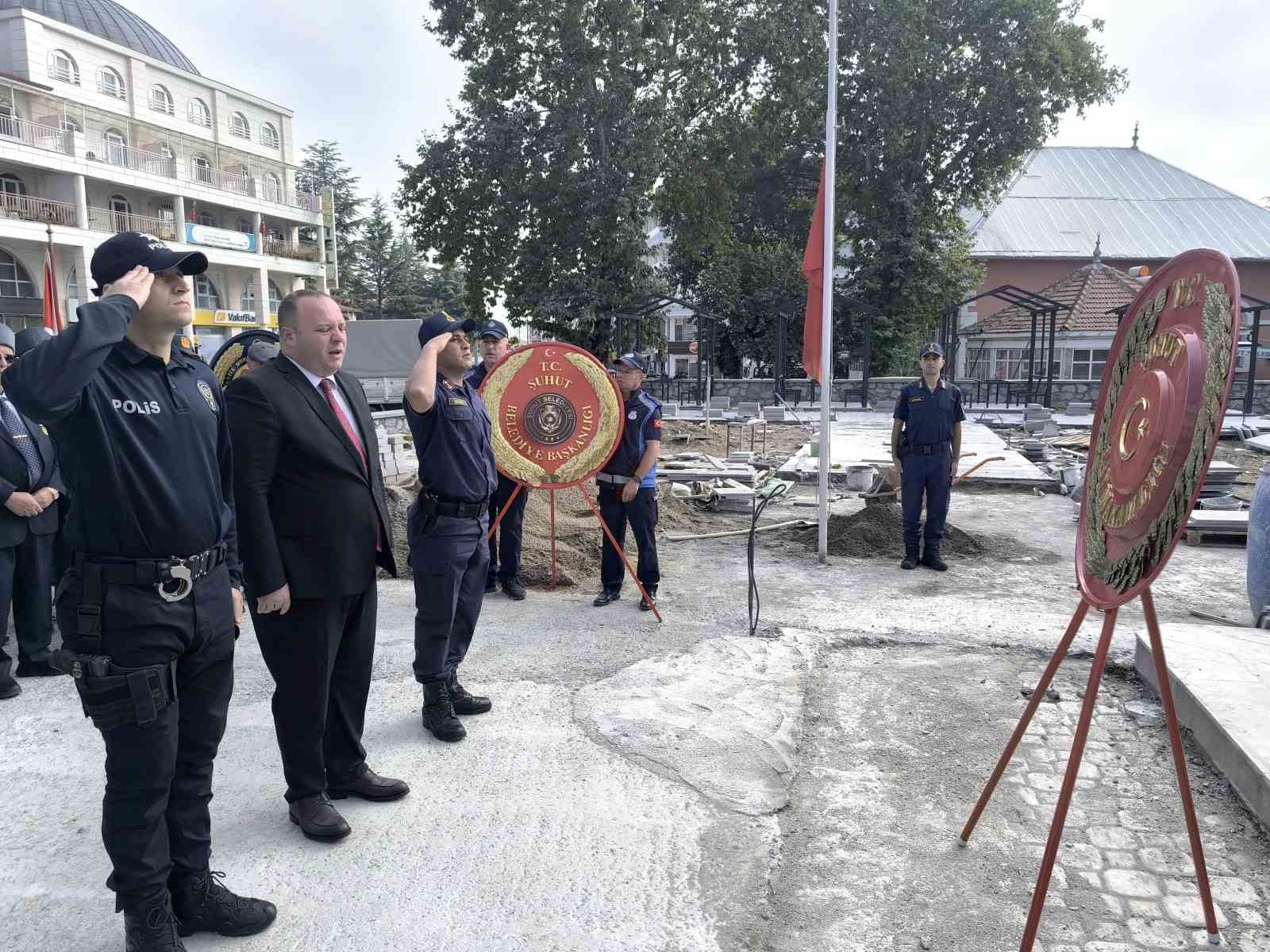 Şuhut’ta 19 Eylül Gaziler Günü törenle kutlandı