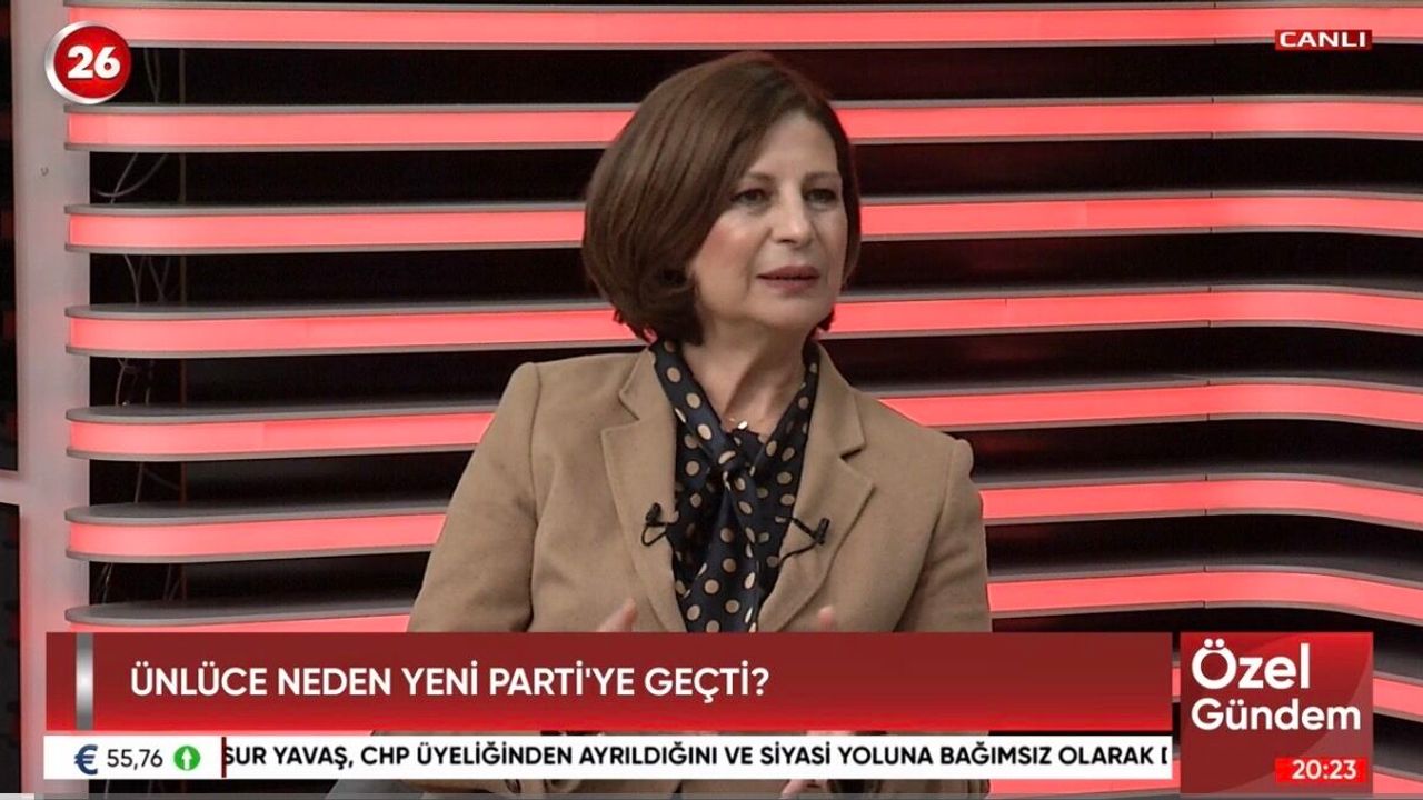 Başkan Ayşe Ünlüce'den Kanal 26'da gündeme dair özel açıklamalar