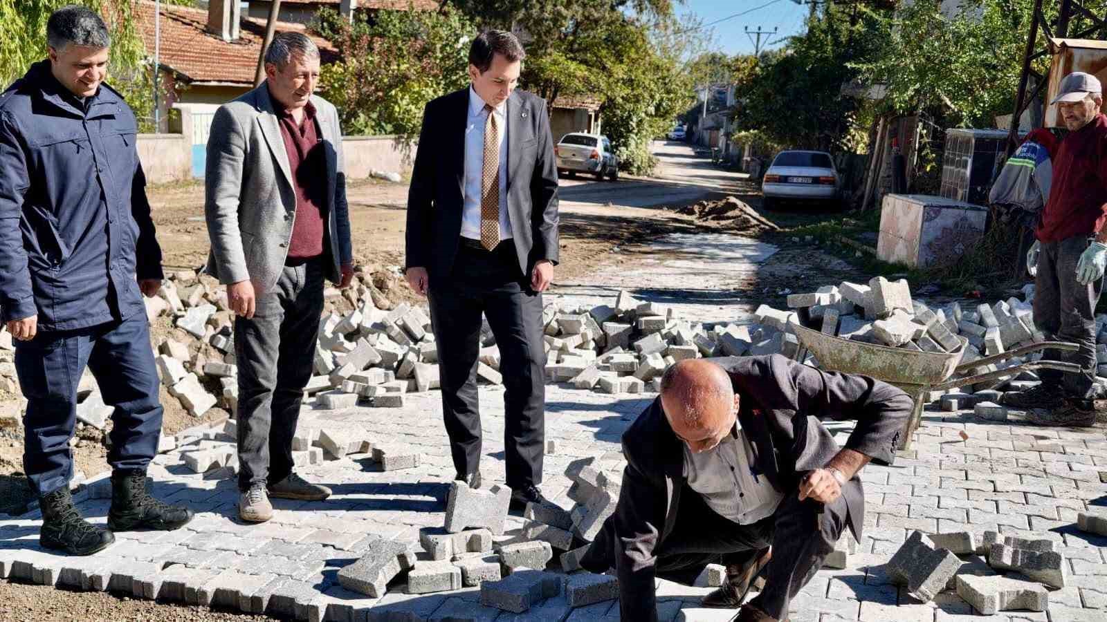 Hisarcık Kaymakamı Atam, 5 köydeki çalışmaları yerinde inceledi