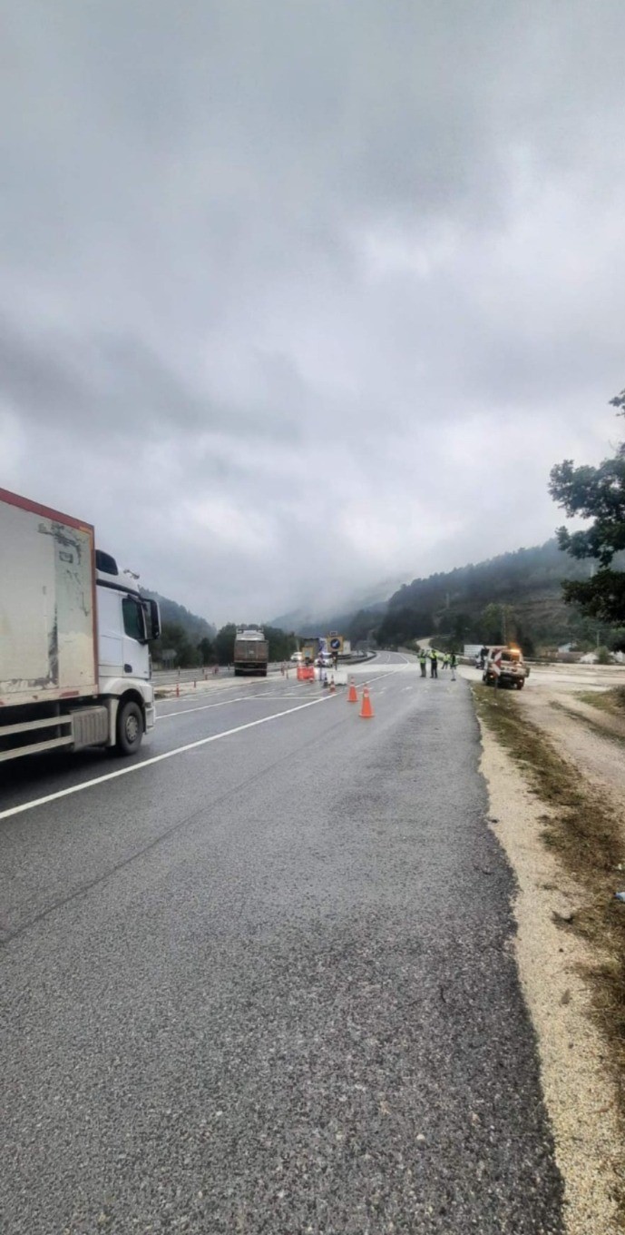 Bozüyük-Bursa yolu yeniden trafiğe açıldı