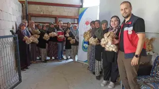 Domaniç’te sarımsak üreticilerine organik tarım desteği