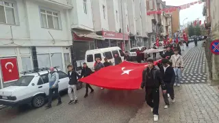 Hisarcık’ta Cumhuriyet Yürüyüşü düzenlendi