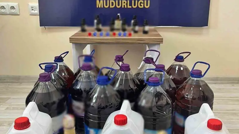 Sahte alkol operasyonunda iki kişi gözaltına alındı