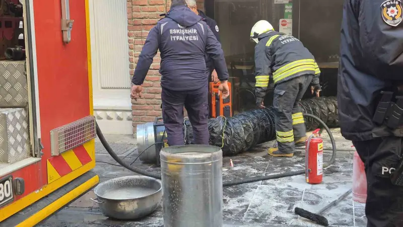Eskişehir’deki çiğ börekçide yangın